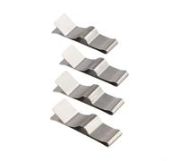 4 Pack Temperature Probe Holder for RV Fridge 633734 Stainless Steel Sensor Clip Mounting Bracket Replacement for Norcold Series Mobile Homes Silver 1.53 Inch