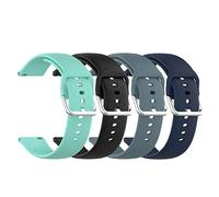 (4-Pack) Tencloud Straps Compatible with Umidigi Urun S/Urun/Uwatch 2S/3S/Uwatch2/TOZO S2/Letsfit EW1 Strap, Replacement Soft Silicone Wristband Band for 22mm Watch Bands (Small, Colour B)