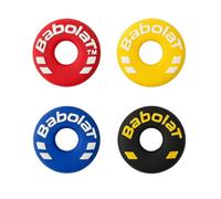 4-Pack Tennis Racket Vibration Dampeners, Silicone Shock Absorbers for Reduced Impact During Play, Multi-Color Tire Design for Training or Matches, in Assorted Colors