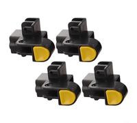 4 Pack Tent Pole Clips for 34mm Square Tubes - Plastic Gazebo Foot Buttons with Secure Lock for Canopy Awning Replacement Parts Black(Up button)