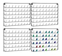 4 Pack Thread Holder Wall Mount，54 spools Sewing Thread Organizer，Sewing Thread Storage，Thread Rack，Spool Thread Holder，Thread Organizers and Storage，Thread Spool Organizer，Black