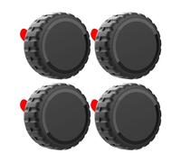 【4 Pack】TicEaik AirTag Case - IPX8 Waterproof PC AirTag Protective Cover with 3M Adhesive Sticker - Airtag Sticker Mount for Computer, Bike, Wallet, TV Remote, Drone, Camera, Luggage