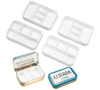 4-Pack Tin Organizer Inserts Compatible with 1.76oz Altoids Mint Tins - Food-Safe Dividers for Personal Essentials, Pills, Candy, Jewelry, Fishing Gear & Art Supplies | Stay Organized On-The-Go