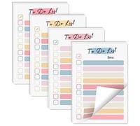 4 Pack to Do List Pad 200 Sheets to Do List Planner Sticky Notes Tear Off 4 x 6 Inches Daily Planner Notepad Striped to Do List Planner Notes Grocery Checklist Portable Planner for Work Daily Planner
