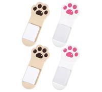 4 Pack Toilet Seat Lifter, Toilet Lid Cover Lifter Toilets Seat Handle Holder Lift Tools Avoid Touching Toilets Seats Accessories for Home Bathroom Office Hotel - White (Cat's Paw)