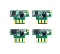 4 Pack Toner Cartridge Chip Compatible With Lexmark CS317dn CS417dn CS517de CX317dn CX417de CX517de