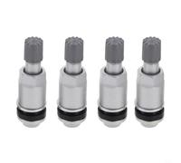 4 Pack TPMS Tire Pressure Sensor Valve Stem Repair Kit Metal Direct Fit Replacement Compatible with and Vehicles Silver Finish Real- Accuracy Safety Upgrade Set of