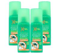 4-Pack Tropical Strength Mosquito Repellent Spray 70ml - Long Lasting DEET-Free Insect Repellent for Travel - Effective Protection Against Midges, Gnats, Ticks & Flies - Pocket Size Bug Spray