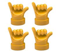 4 Pack Tyre Valve Caps Dust Caps, Car Personality Gesture Valve Cap, Tire Valve Stem Caps, Automobile Gesture Tire Valve Cover, Seal Air Caps Funny Rubber Tire Caps For Car & Motorcycle