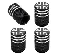 4 Pack Tyre Valve Caps Dust Caps for Car Tyres Black Dust Caps Car Dust Caps Universal Stem Dust Covers Tyre Caps Tire Valve Stem Caps Car Tyre Dust Caps Universal for Cars, Motorbikes