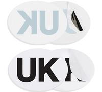 4-Pack UK Car Stickers for Europe, Electrostatic & Self-Adhesive, Waterproof Durable, Compliant with UK/EU Regulations