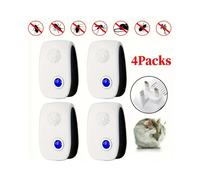 4 Pack Ultrasonic Pest Repeller Plug-in Mice and Rodent Control Indoor