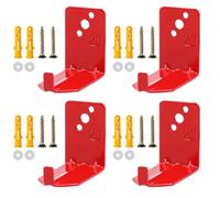 4 Pack Universal Fire Extinguisher Mounts & Brackets, Universal Fire Extinguisher Brackets and Holders Wall Hook Holder Hanger Max for The 15 to 40 Lb Extinguishers with Screws