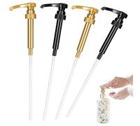 4-Pack Universal Fit Syrup Pump for Coffee Syrup Dispensers - Easy to Use, Precise Pouring for Coffee, Tea, and Desserts - Ideal for Home or Commercial Use