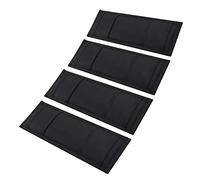 4 Pack Universal Tie Down Strap Protector Sleeve Ratchet Strap Protector Sleeve for Boat, Trailers, Jetski, Waverunner Black 4 x 12 Inches