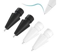 4 Pack Upgraded Pen Tips fit for Apple Pencil Pro/2nd /1st /USB-C Generation iPad Pro Air Mini Pencil,0.78mm No Wear Out Metal Fine Point Accurate Increasing iPencil Nibs, Write Like A Real Pen