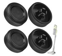 4 Pack Upgraded Replacement Wheel for Ryobi Cordless Stick Vacuum 18v One+ Hp & 18v One+ PCL720K, PBLSV716K, Replacement Cordless Vacuum Cleaner Wheels