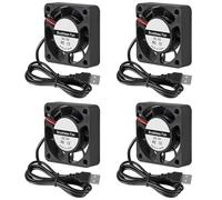 4 Pack USB Brushless Cooling Fan 40mm Fan High Performance DC 5V Cooling Fan Speed 4200 RPM Fan for Small Appliances Series Replacement