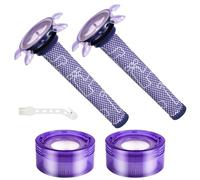 4 Pack V8 Vacuum Filter Replacement Kit Compatible with Dyson V8 New Version SV25/Dyson V7 New Model SV37, 2 Pre-Filters and 2 Post-Filters Compare to Part # 965661-05