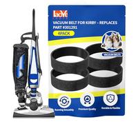 4-Pack Vacuum Belts Replacement for Kirby Part 301291, Fits G3 G4 G5 G6 G7, Sentria, Ultimate G, Diamond Edition, Avalir/Avalir 2 Upright Vacuums