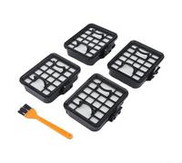 4 Pack Vacuum Filter Replacement Parts for Bosch GAS 18V-1, GAS18V-02 Cordless Cleaners with Cleaning Brush, Compatible Part Numbers 1600A011RL