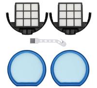 4 Pack Vacuum Filter Set Compatible with Hoover T-Series WindTunnel Bagless Upright Vacuum, Replaces Parts #303173001 & #303172002, 2 Washable Filters+ 2 HEPA Cartridge Filters+ 1 Cleaning Brush