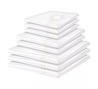 [4 Pack] Vacuum Storage Bags (70cm x 100cm) - Large Reusable Vacuum Storage Bags for Clothes, Suitcases, Dresses, Duvets, Pillows, Bedding, Suits & More - Space Saver Bag With Double-Zip Seal