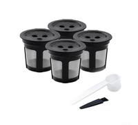 4-pack value, stainless steel mesh, fits 1.0 and 2.0 brewers, black plastic frame, choice