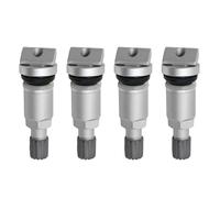 4-Pack Valve Stem Kit,Clamp-in Tire Pressure Sensor Replacement, Anti-Burst Metal Stems Compatible with Most Cars & SUVs, Includes Installation Tool