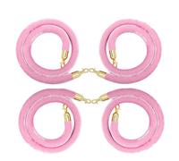 4-Pack Velvet Ropes 1.8m Long Stanchs with d Hoo, 32mm Thick Queue Line for Event ment, Perfect for Parties, Weddings, and VIP Areas