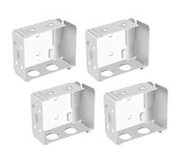 4 Pack Venetian Blind Brackets Metal Top Fixing Mounts Compact White Hardware for Home Treatment Installation and Replacement