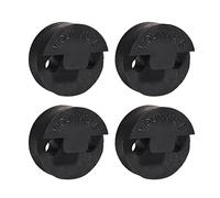 4 Pack Violin Mute Small Viola Mute, Practice Mute Silencer, Round Tourte Style, Black Rubber