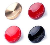 (4 Pack)VKO Soft Metal Shutter Release Button Brass Compatible for Fujifilm X-T30 X-T3 X100F X-T20 X-PRO2 X30 X100T X100S X-T2 X-E3 RX10 II III IV Camera Black Red Dark-red Golden 11mm Concave Surface
