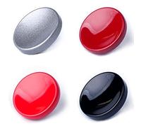 (4 Pack) VKO Soft Metal Shutter Release Button Brass Compatible for Fujifilm X-T30 X-T3 X100F X-T20 X-PRO2 X30 X100T X100S X-T2 X-E3 RX10 II III IV Camera Black Red Dark-red Gray 11mm Concave Surface