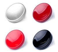 (4 Pack) VKO Soft Metal Shutter Release Button Brass Compatible for Fujifilm X-T30 X-T3 X100F X-T20 X-PRO2 X30 X100T X-E2 X-T2 X-E3 RX10 II III IV Camera Black Red Dark-red Silver 11mm Concave Surface