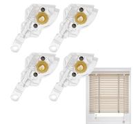 4 Pack Wand Tilter For Horizontal Blinds Tilt Mechanism Hook Connection, Blind Wand Tilter Mechanism, Venetians BlindTilt WandTilter For 25mm Slat Venetians Blinds And 4mm D-shaped Tilt Rod