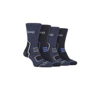 4 Pack Warm Thermal Boot Socks for Winter Jeep Blue 6-11