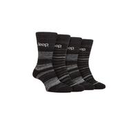 4 Pack Warm Thermal Boot Socks for Winter Jeep True Black 6-11