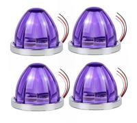 4 Pack Watermelon Lights, Dual Mode Mini Marker Lights, IP65 Waterproof Side Marker Light for Trucks Trailers, Purple Watermelon, Water Melon, Mini, LE