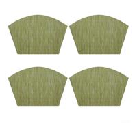4 pack waterproof, heat resistant placemats with anti slip backing to protect dining tables from heat damage and spills, suitable for multiple occasions (green)