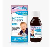 4 Pack Wellbaby 6 Months - 4 Years Old, 14 Essential Mulivitamin (Including Vitamin D)