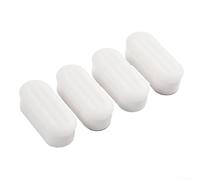 4 Pack White Plastic Toilet Seat Bumpers For Most Standard Seats To Stop Sliding And Raise Height With Strong Backing For Bathroom Hardware Repair And Long Lasting Stability In Home Restrooms