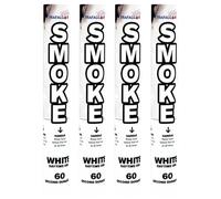 4 Pack White Ring Pull Smoke Grenades Handheld Daytime with 60 Seconds Time Duration for Paintball Weddings Photoshoots & Party Celebrations Special Effects