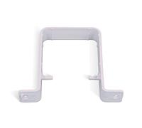 4 Pack White Square Downpipe Brackets, 65mm Downpipe Fitting, Suitable for Gutter, UV Resistant, Easy to Install and Durable Gutter Brackets, Strong Support Round Gutter Clips