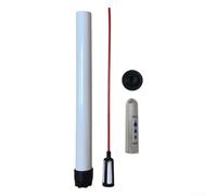 4 Pack White Water Level Gauge for Flower Pots, Plant Care & Tanks with Float Design and Scale, Visible Water Shortage Reminder, Sizes 16.5-36cm(150#)