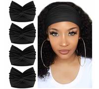 4 Pack Wide Headbands for Women Extra Large Turban Headband Boho Head Wrap Elastic Hairbands Hair Twisted Knot Hair Accessories
