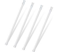 4 Pack Window Security Bar 17-27.6 Inch 1/2'' Diameter Extendable Tension Rods Adjustable Sliding Window Glass Door Lock Security Bars with Rubber Tips Sliding Door Safety Bar for Bathroom Cupboard