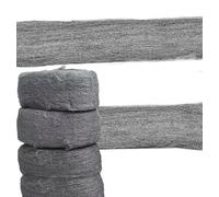 4 Pack Wire Wool Mice, 0000 Rodent Control Gaps Blocker Stainless Coarse Wire, Wall Hole Fill Fabric, Easy to Use Stop Rats and Mice Insect Pest, Removing Varnish, Rust, 9.2 meters