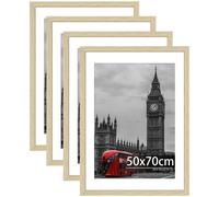 4 Pack Wooden Picture Frames - Oak 50x70 cm