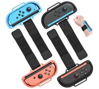 4 Pack-[ / ] Wrist Straps for Nintendo Switch 2(2025) & Switch (2017)/OLED Controller, Upgraded Adjustable Wristband Accessories for Switch Just Dance 2025 2024 2023/ Zumba Burn It Up